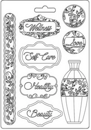 Stamperia A5 Moulds - Rose Parfum plates - K3PTA5636